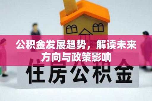 白碱滩公积金发展趋势，解读未来方向与政策影响