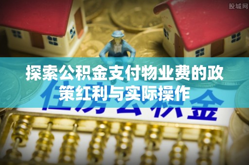 白碱滩探索公积金支付物业费的政策红利与实际操作