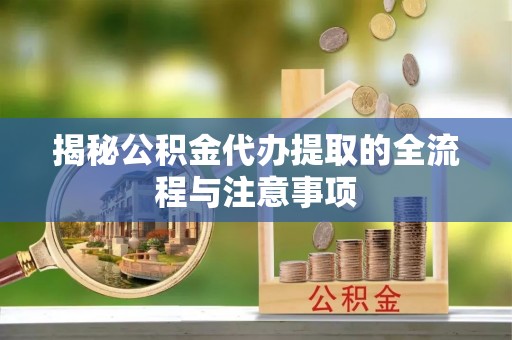 白碱滩揭秘公积金代办提取的全流程与注意事项