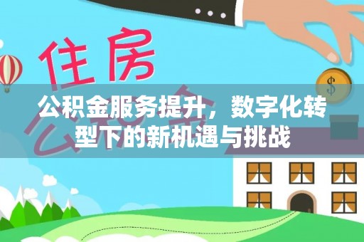 白碱滩公积金服务提升，数字化转型下的新机遇与挑战